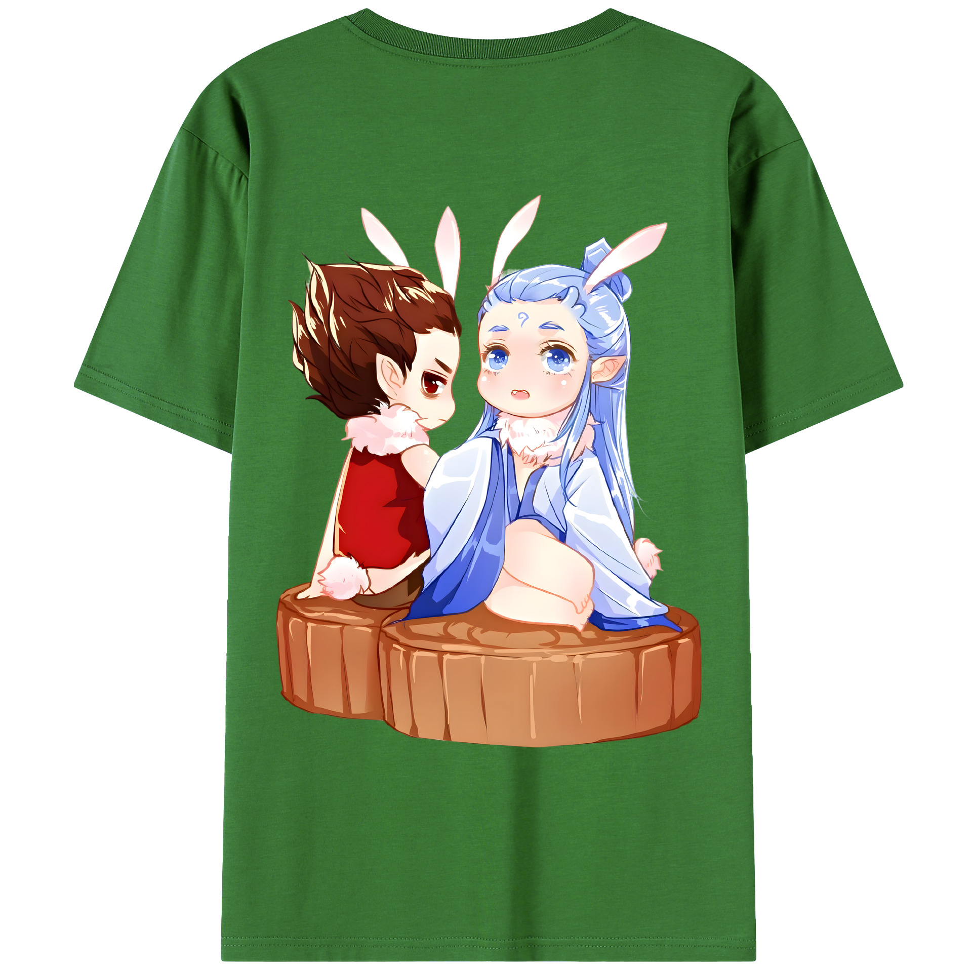 （画像用） Ne Zha 2 ナタ 魔童の大暴れ レディース半袖Tシャツ(バックプリント)